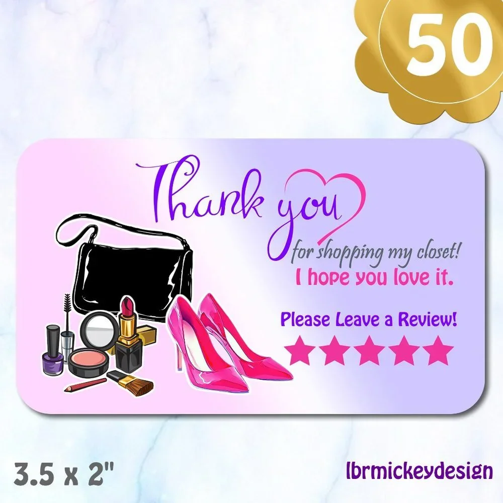 ♥️ 5x25 / 50 Thank You Cards